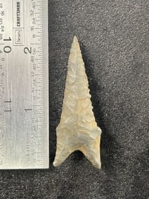 Dalton Indian Artifact Arrowhead