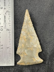 Side Notch Indian Artifact Arrowhead
