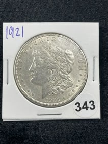 1921 Morgan Silver Dollar Coin