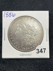 1886 Morgan Silver Dollar Coin