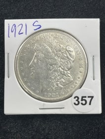 1921 S Morgan Silver Dollar Coin