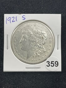 1921 S Morgan Silver Dollar Coin