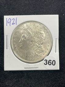1921 Morgan Silver Dollar Coin
