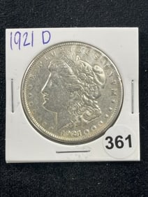 1921 D Morgan Silver Dollar Coin