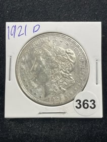 1921 D Morgan Silver Dollar Coin