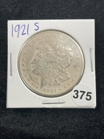 1921 S Morgan Silver Dollar Coin