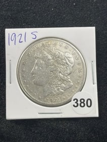 1921 S Morgan Silver Dollar Coin