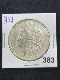 1921 Morgan Silver Dollar Coin