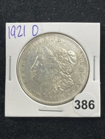 1921 D Morgan Silver Dollar Coin