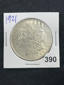 1921 Morgan Silver Dollar Coin