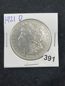 1921 D Morgan Silver Dollar Coin