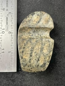 Miniature Grooved Axe with Flutes Indian Artifact Arrowhead