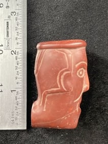 Stone Face Effigy Pipe Indian Artifact Arrowhead