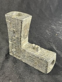 Stone Iroquios Elbow Pipe Indian Artifact Arrowhead