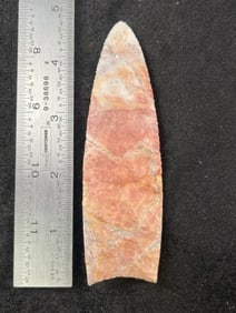 4 & 5/8" Clovis Indian Artifact Arrowhead