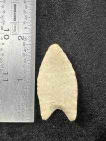 Folsom made from a flake Indian Artifact Arrowhead
