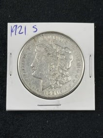 1921 S Morgan Silver Dollar Coin