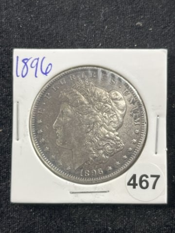 1896 Morgan Silver Dollar Coin (1 of 2)