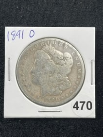 1891 O Morgan Silver Dollar Coin