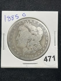 1885 O Morgan Silver Dollar Coin