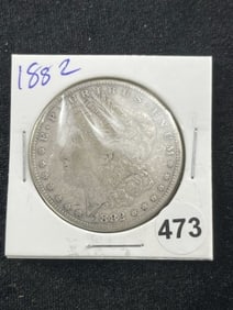 1882 Morgan Silver Dollar Coin
