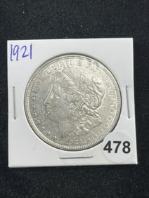 1921 Morgan Silver Dollar Coin