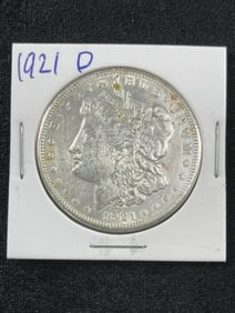 1921 D Morgan Silver Dollar Coin