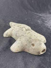 Stone Lizard Effigy Pipe Indian Artifact Arrowhead