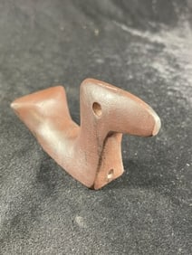 Red Slate Birdstone with drilled eyes Indian Artifact Arrowhead
