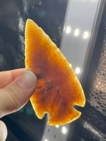 Knife River Flint Snyders Indian Artifact Arrowhead