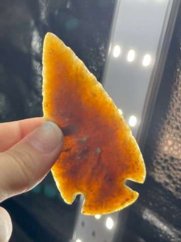 Knife River Flint Snyders Indian Artifact Arrowhead (1 of 4)