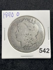 1890 O Morgan Silver Dollar Coin