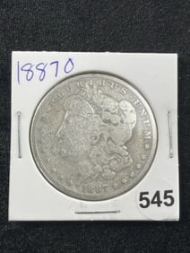 1887 O Morgan Silver Dollar Coin
