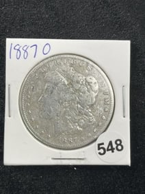 1887 O Morgan Silver Dollar Coin