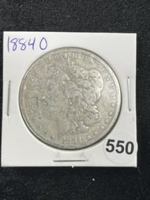 1884 O Morgan Silver Dollar Coin