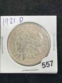1921 D Morgan Silver Dollar Coin