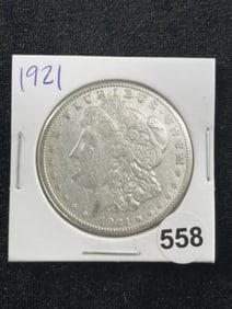 1921 Morgan Silver Dollar Coin