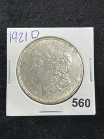 1921 D Morgan Silver Dollar Coin