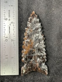 Obsidian Graham Cave Indian Artifact Arrowhead