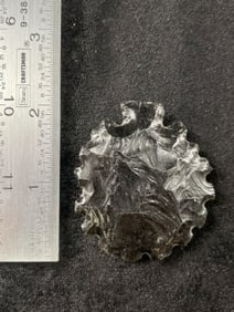 Obsidian Eccentric Indian Artifact Arrowhead