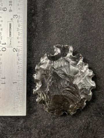 Obsidian Eccentric Indian Artifact Arrowhead (1 of 4)