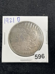 1921 D Morgan Silver Dollar Coin