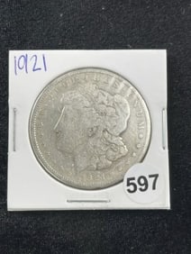 1921 Morgan Silver Dollar Coin
