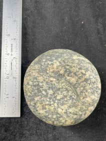 3 & 3/8" Discoidal Indian Artifact Arrowhead
