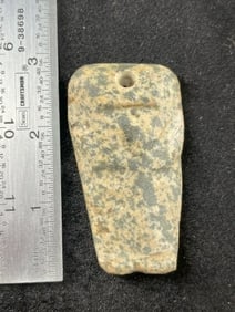2 & 3/4" Stone Face Effigy Pendant Indian Artifact Arrowhead