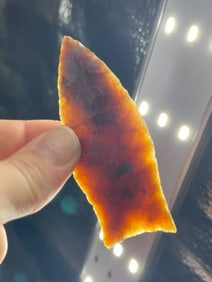 Knife River Flint Clovis Indian Artifact Arrowhead