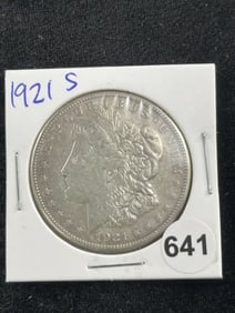 1921 S Morgan Silver Dollar Coin