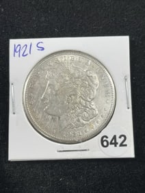 1921 S Morgan Silver Dollar Coin
