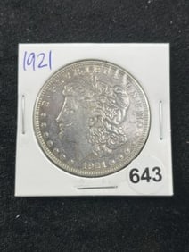 1921 Morgan Silver Dollar Coin