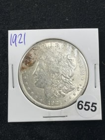 1921 Morgan Silver Dollar Coin